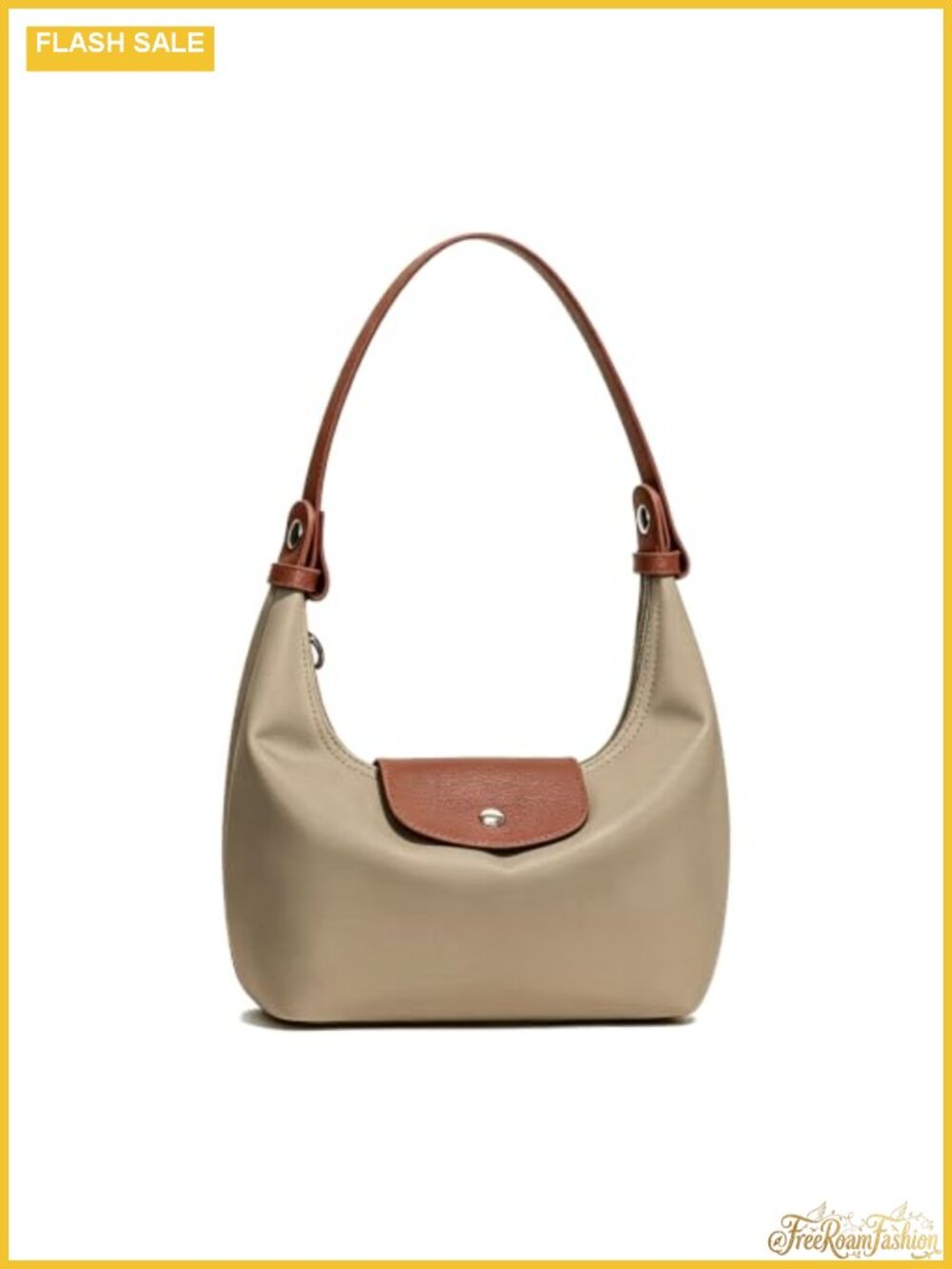 Convertible Mini Nylon Crescent Dumpling Bag with Adjustable Straps
